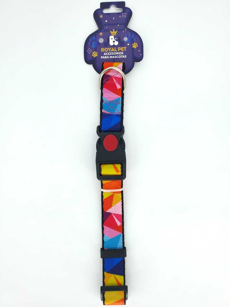 COLLAR NYLON AJUSTABLE S 1/2&quot;X9&quot;-12&quot; DIAMANTES