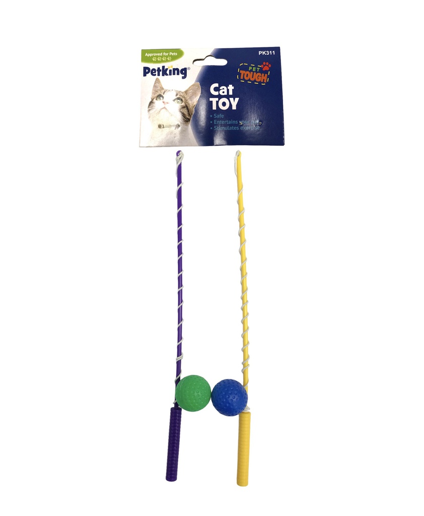 JUGUETE GATO RATON/PELOTA EN BARA 2/1