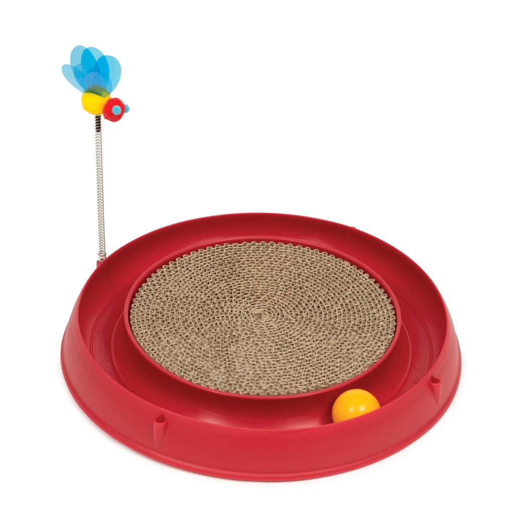 JUGUETE GATO CIRCUITO PELOTA Y ARANADOR