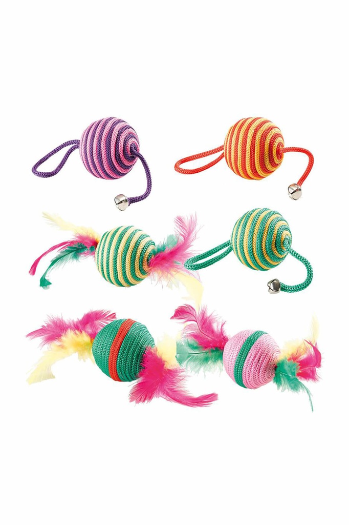 JUGUETE GATO PELOTA SONAJERA