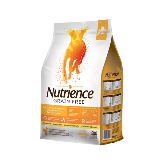 NUTRIENCE GRAIN FREE PAVO, POLLO Y ARENQUE 2.5 KG