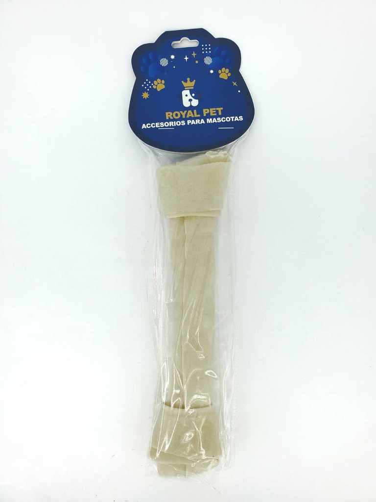 HUESO PERRO ANUDADO BLANCO 10&quot;