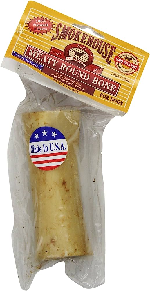 HUESO PERRO NATURAL REDONDO 5&quot;