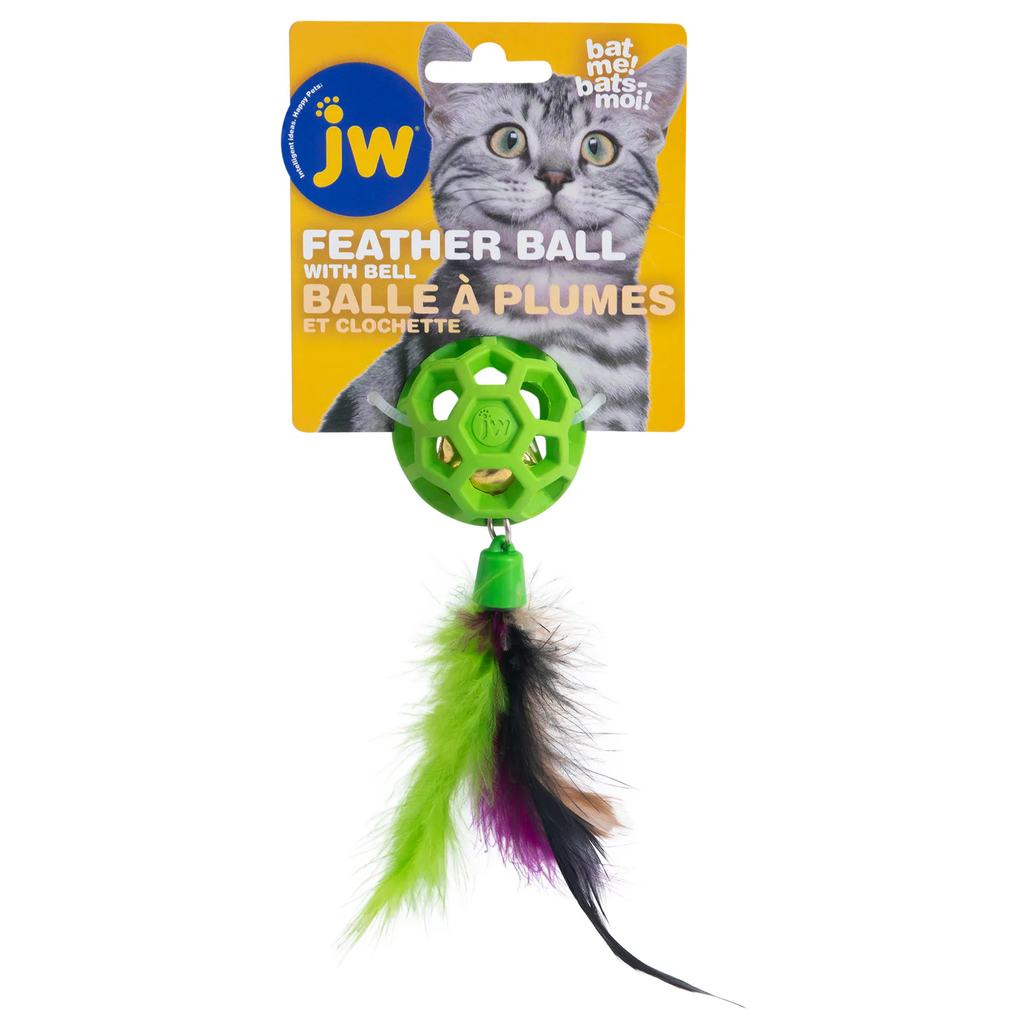 JUGUETE GATO FEATHER BALL