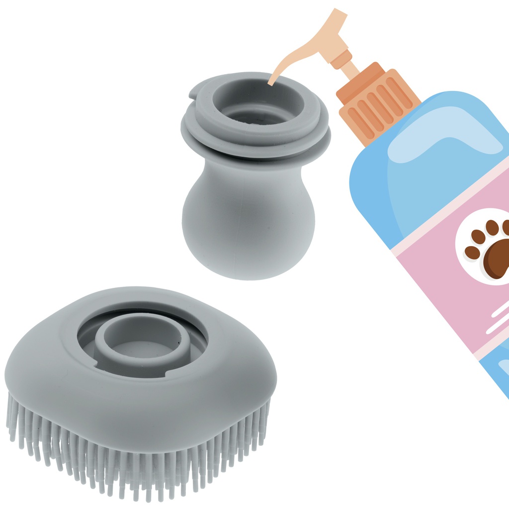 CEPILLO PERRO DISPENSADOR SHAMPOO