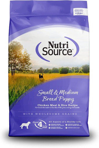 [26306] ALIMENTO P/PERRO CACHORRO SMALL &amp; MEDIUM CHICKEN &amp; RICE 4 LBS