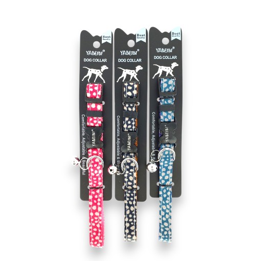 [N002] COLLAR NYLON AJUSTABLE M 5/8&quot; 10-16&quot; SURTIDO