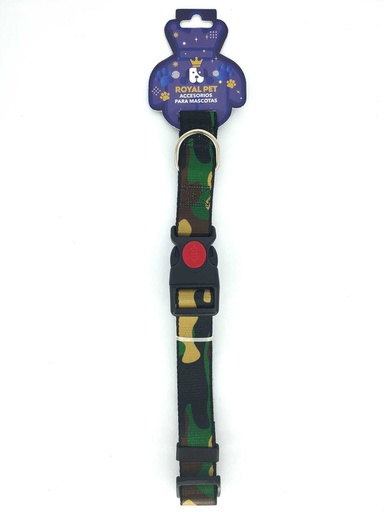 [23917] COLLAR NYLON AJUSTABLE S 1/2&quot;X9&quot;-12&quot; CAMUFLAJE