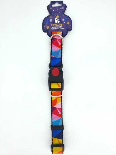 [23918] COLLAR NYLON AJUSTABLE S 1/2&quot;X9&quot;-12&quot; DIAMANTES