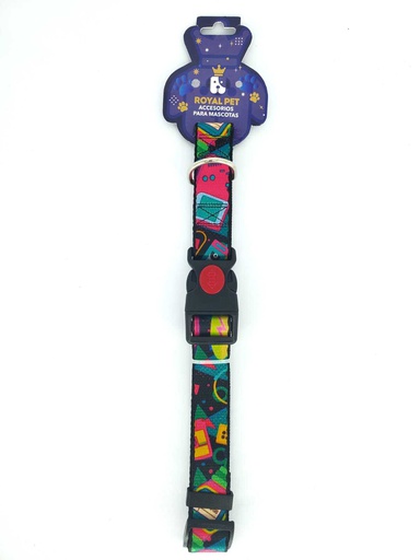[23968] COLLAR NYLON AJUSTABLE XL 1&quot;X16&quot;-26&quot; TRIBAL
