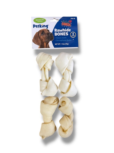 [PK-18] HUESO PERRO BLANCO 3.5&quot; 4/1