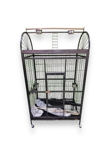 [BE-18] JAULA AVE XL CUADRADA C/AREA DE JUEGO (39&quot;X24&quot;X70&quot;)