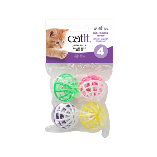 [51403] JUGUETE GATO PELOTA CASCABEL 4/1