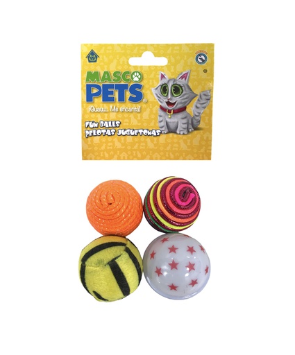 [10072] JUGUETE GATO PELOTA SONAJERAS 4/1