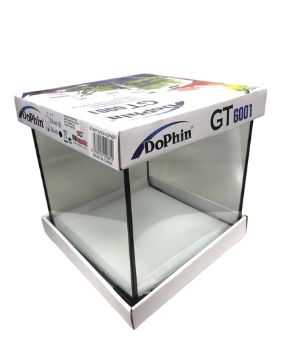 [GT-6001] PECERA VIDRIO DOPHIN 4 GLS 25X25X25CM