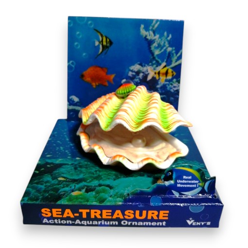 [O-61C] ADORNO ACUARIO OSTRA NEON MEDIUM