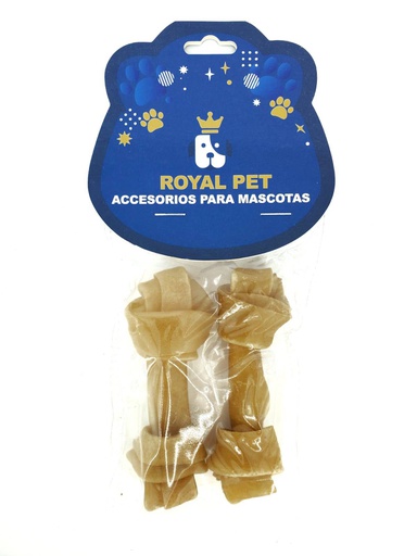[AT-87] HUESO PERRO ANUDADO NATURAL 4&quot; 2/1