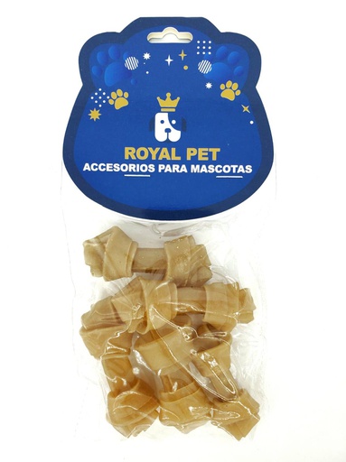 [AT-86] HUESO PERRO ANUDADO NATURAL 2.5&quot; 5/1