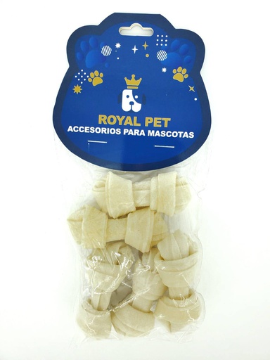 [AT-89] HUESO PERRO ANUDADO BLANCO 2.5&quot; 5/1